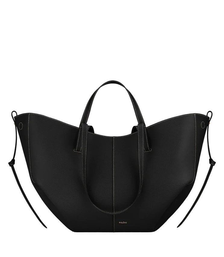 Cyme Edition Textured Black with Ecru Stitching