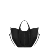 Cyme Mini Edition Textured Black with Ecru Stitching