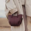 Cyme Tote Nano Edition Textured Black Cherry