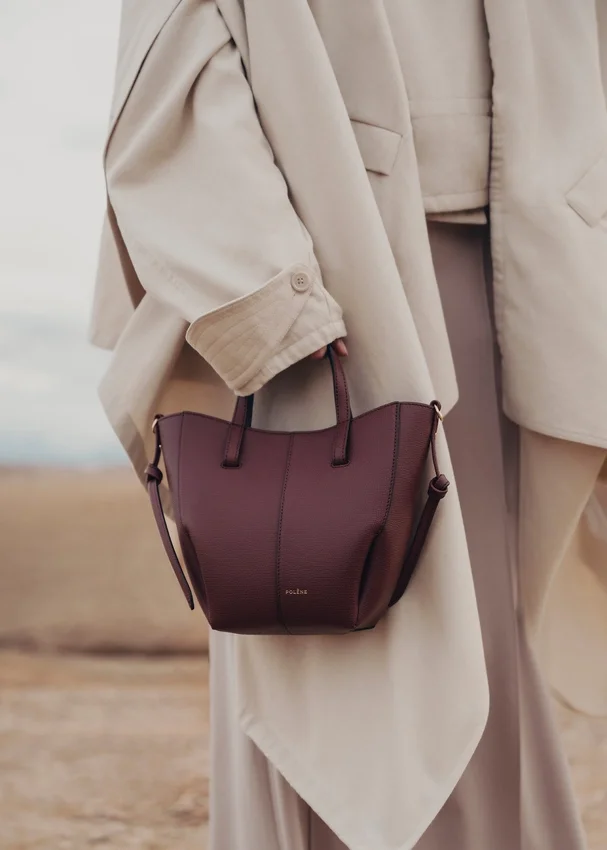 Cyme Tote Nano Edition Textured Black Cherry
