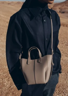 Cyme Tote Nano Edition Textured Taupe