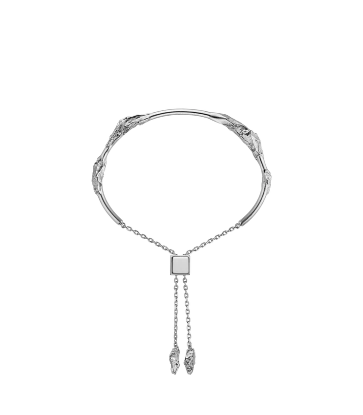 Eroz Bangle Edition Silver in rhodium plated brass