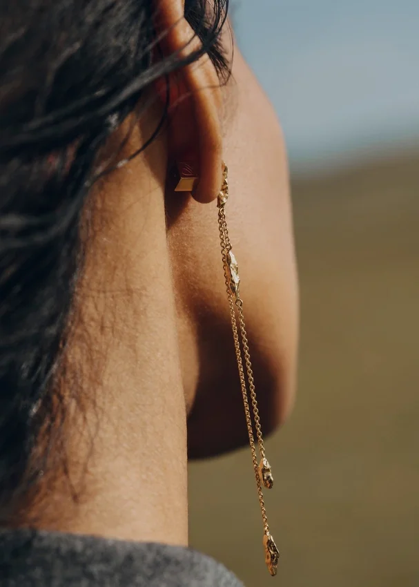 Eroz Chain Earrings Edition gilded edition