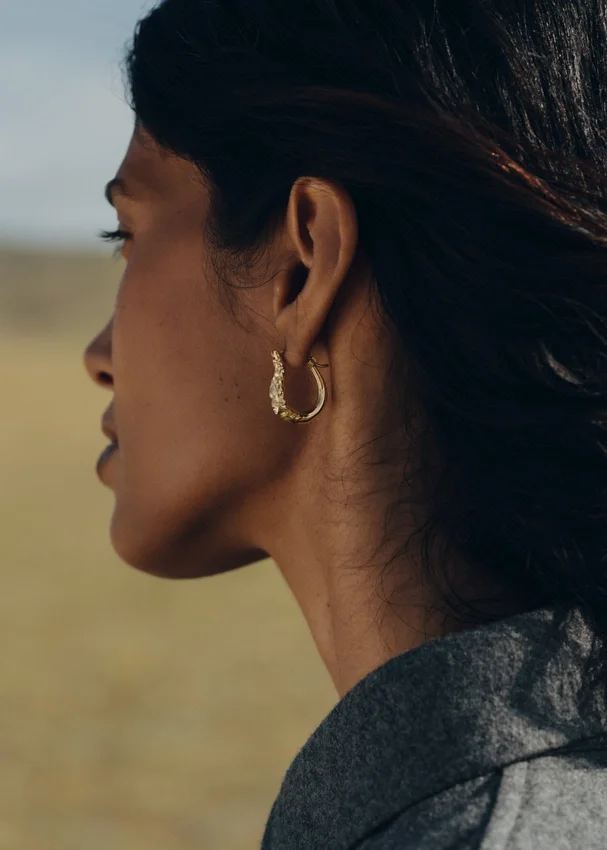 Eroz Slim Hoop Earrings Edition gilded edition