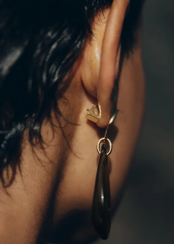 Naé Drop Earrings Edition Smoked glass
