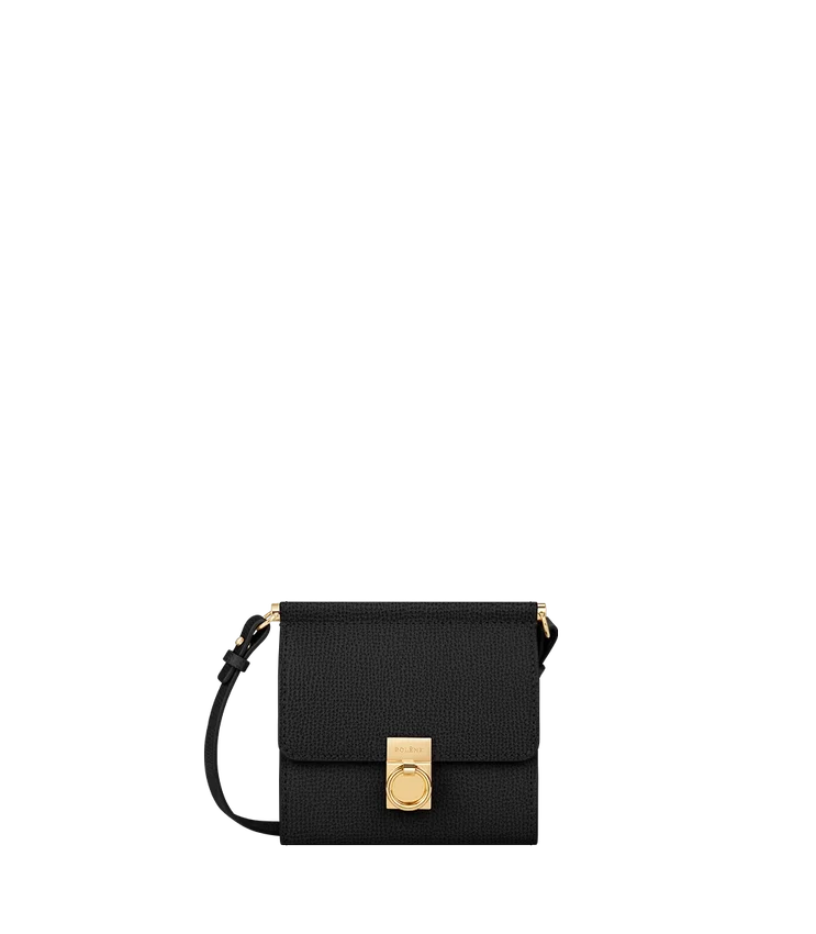 Numéro Sept Crossbody Wallet Edition Textured Black