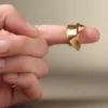 Éole Curled Ring Edition carat gold gilding