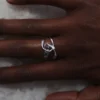 Éole Ring Edition Silver in rhodium plated brass