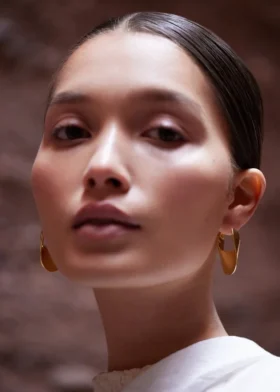 Éole Slim Hoop Earrings Edition 24 carat gold gilded