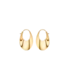 Éole Slim Hoop Earrings Edition 24 carat gold gilded