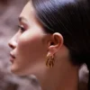 Éole Slim Hoop Earrings Edition 24 carat gold gilded