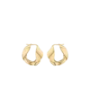 Éole Wavy Hoop Earrings Edition gilded