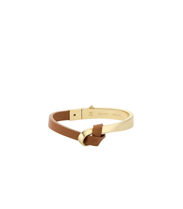 Ormé Bangle Edition Gold Gilded with Camel Leather