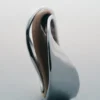 Ormé Ring Edition Silver in rhodium with Taupe Leather